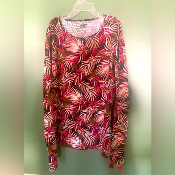 Lands’end  Spring Stretch Top sz S (6-8) - Picture 1 of 4